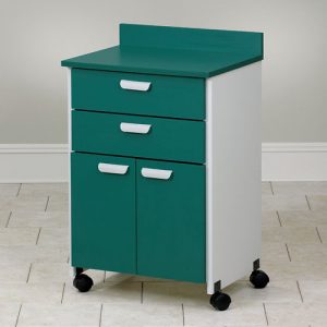 Mobile Treatment Cabinet with 2 Doors and 2 Drawers