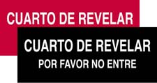 Darkroom Do Not Enter Sign - Spanish