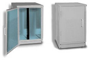 Lead Lined Table Top Bin with Shielded Door