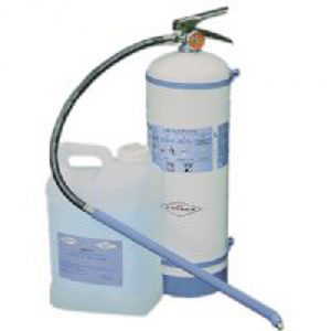 MRI Fire Extinguisher w/Two 2.5 Gal Jugs of De-Ionized H2O