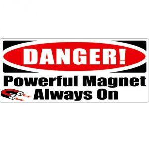 MRI Plastic Warning Sign "Magnet is Always On"