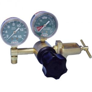 MRI Non-Magnetic Oxygen Regulator with Flow Control Knob, Yolk