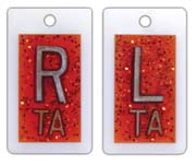 Personal Touch X-ray Film Markers - Glitter Burnt Sienna