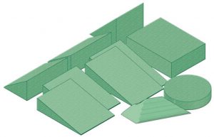 General Kit B - Coated Patient Positioning Sponge Kit