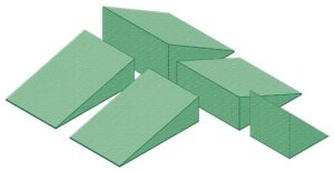 Wedge Kit A - Coated Patient Positioning Sponge Kit