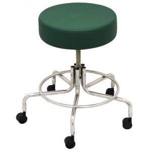 Non-Magnetic MRI Adjustable Stool, 16" to 22" - Green