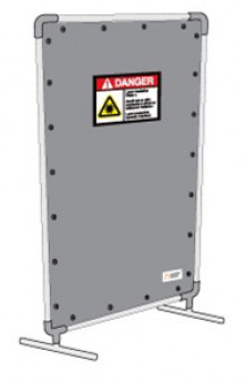 4 x 7 ft Laser Safety Barrier