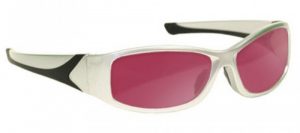 Alexandrite/Diode Laser Safety Glasses - Model #808 - Silver
