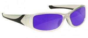 Dye, Diode and HeNe, Ruby Laser Safety Glasses- Model #808 - Silver