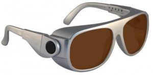 IPL Brown Contrast Enhancement Laser Safety Glasses Model 66 - Silver