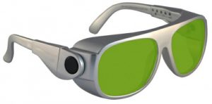 YAG Filter Laser Safety Glasses - Model #66 - Silver