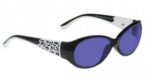 Model 230 Glassworking Safety Glasses - Polycarbonate Sodium Flare - Black and White
