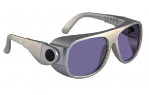 Model 66 Glassworking Safety Glasses - Polycarbonate Sodium Flare - Silver