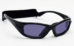 Model EGM Glassworking Safety Glasses - Polycarbonate Sodium Flare - Black