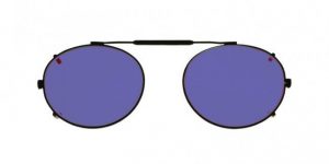 Oval Clip-On Glassworking Safety Glasses - Polycarbonate Sodium Flare