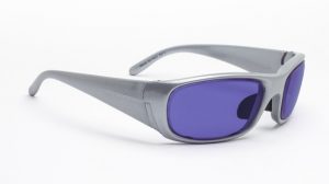 Model P820 Glassworking Safety Glasses - Polycarbonate Sodium Flare - Silver