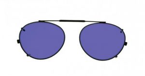 Round Clip-On Glassworking Safety Glasses - Polycarbonate Sodium Flare