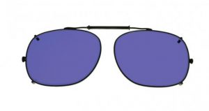 Square Clip-On Glassworking Safety Glasses - Polycarbonate Sodium Flare
