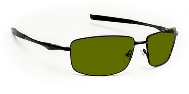 Blue/Green/Red Laser Strike Protection for Pilots and Police - Model 116 - Black