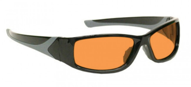 Green Beam Laser Strike Safety Glasses for Pilots / Police / Emergency Personnel - Model 808 - Black