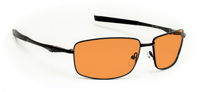 Green Beam Laser Strike Safety Glasses for Pilots / Police / Emergency Personnel - Model 116 - Black