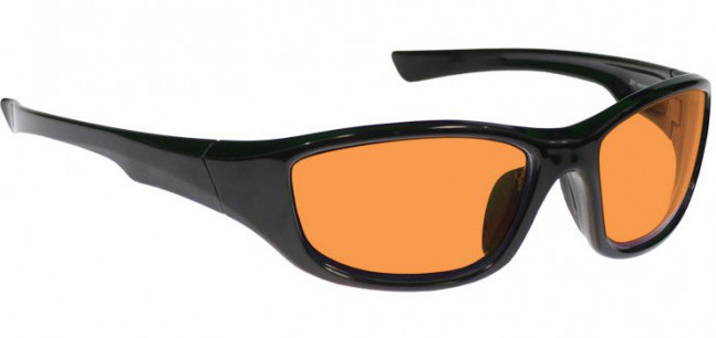 Green Beam Laser Strike Safety Glasses for Pilots / Police / Emergency Personnel - Model 703 - Wrap-Around