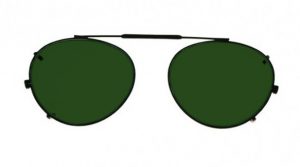 Round Clip-On Glassworking Safety Glasses - BoroView 5.0
