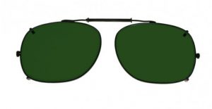 Square Clip-On Glassworking Safety Glasses - BoroView 5.0