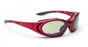 Model 1171 Glassworking Safety Glasses - Light Green Filter - Red