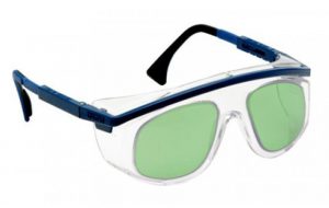Uvex Patriot Frame USA Model Glassworking Safety Glasses - Light Green Filter