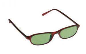 Downtown Designer Glassworking Safety Glasses - Light Green Filter - Burgundy