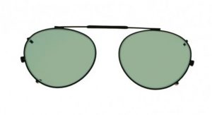 Round Clip-On Glassworking Safety Glasses - Light Green Filter