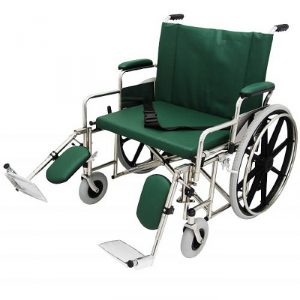 26” Wide Non-Magnetic MRI Bariatric Wheelchair w/ Detachable Elevating Legrests
