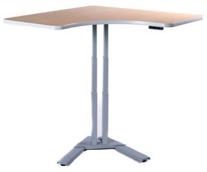 Pedestal Desk - Curved Front - "V" Pedestal Base