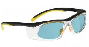 YAG, Alexandrite Diode, Holmium Laser Safety Glasses - Model 206 - Yellow and Black