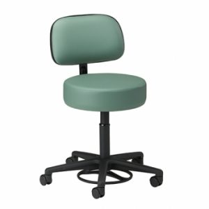Foot Activated Hands-Free Stool with Backrest